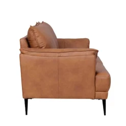 Wohnen Retro Möbel|Sofas*Federkern Wohnzimmersofa aus Echtleder - Zierra