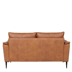 Wohnen Retro Möbel|Sofas*Federkern Wohnzimmersofa aus Echtleder - Zierra