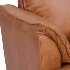 Wohnen Retro Möbel|Sofas*Federkern Wohnzimmersofa aus Echtleder - Zierra