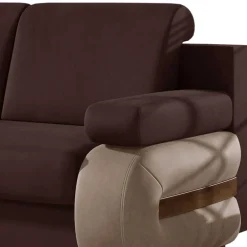 Wohnen Schlafsofas*Federkern-Bettcouch in Dunkelbraun - Helina