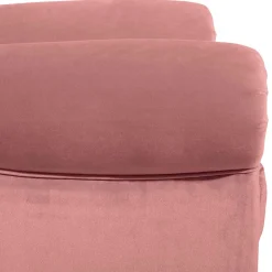 Wohnen Federkern-Ohrensessel in Rosa und Nussbaum Braun - Masiela