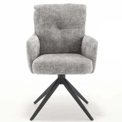 Wohnen Wohnzimmerstühle*Federkern-Polsterstuhl mit Armlehnen - Castilla (2er Set)