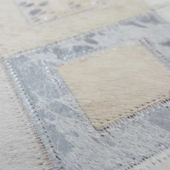 Wohnen Fellteppich Patchwork im Rautendesign - Bruce