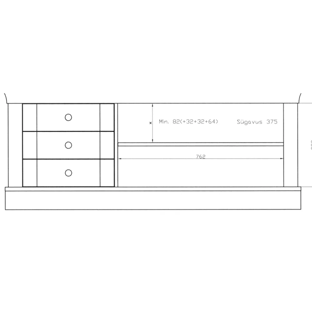 Wohnen Fernseh Unterschrank Sibiuta im Landhausstil