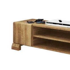 Wohnen Fernsehmöbel Vaskov aus Wildeiche Massivholz