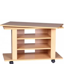 Wohnen Tv & Hifi-Möbel|Tv & Hifi-Möbel*Fernsehtisch auf Rollen mit drehbarer Platte - Sonition