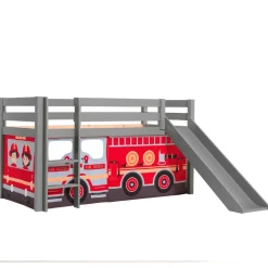 Kinder Wohnen Feuerwehr Spielbett mit Leiter & Rutsche - Jayant