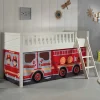 Kinder Wohnen Feuerwehr-Hochbett für Kinder - Riakust