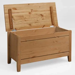 Wohnen Flachdeckel Truhe aus Kiefer Massivholz - Cabressan