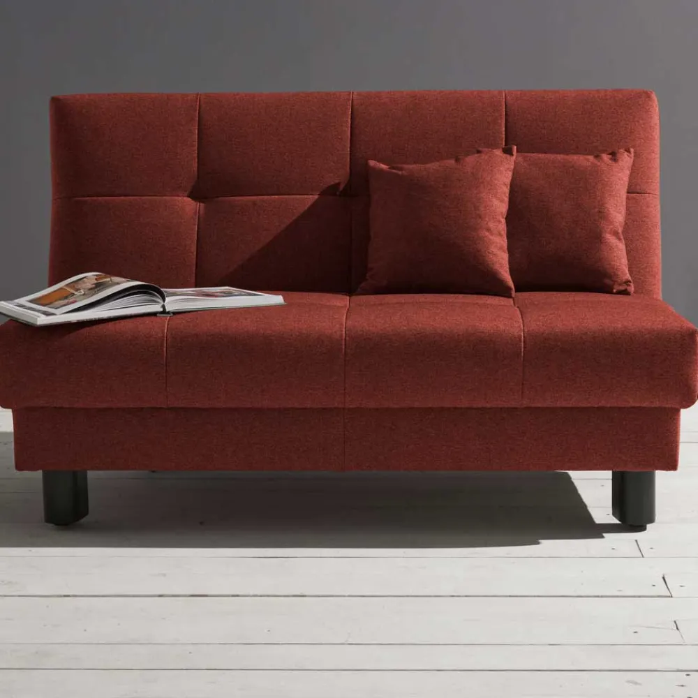 Wohnen Schlafsofas|Sofas*Flachgewebe Schlafsofa in Dunkelrot - Ciabeta