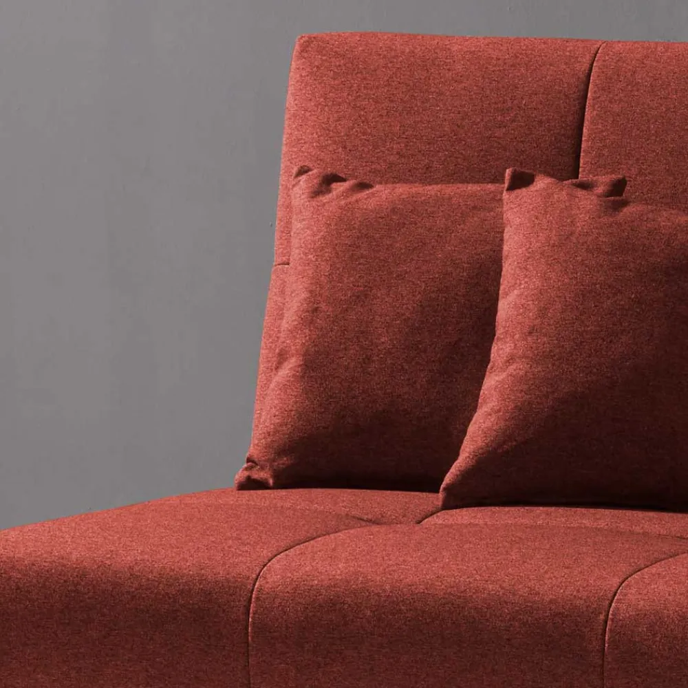 Wohnen Schlafsofas|Sofas*Flachgewebe Schlafsofa in Dunkelrot - Ciabeta