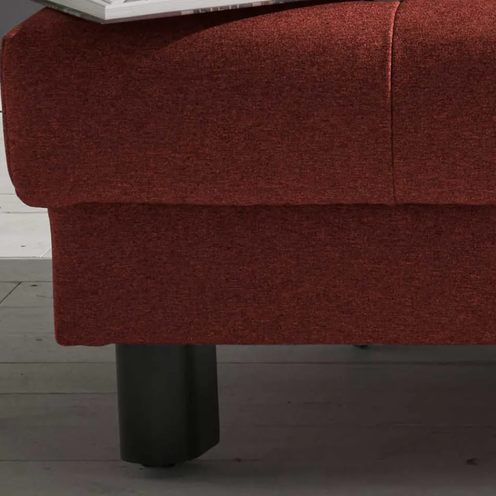 Wohnen Schlafsofas|Sofas*Flachgewebe Schlafsofa in Dunkelrot - Ciabeta