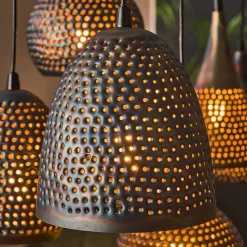 Wohnen Braune Möbel|Lampen & Leuchten*7-flammige Hängelampe - diverse Schirm Formen - Sempragos