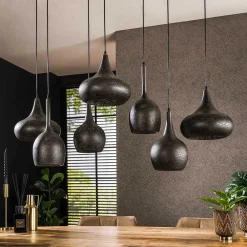 Wohnen 7-flammige Pendelleuchte aus Metall - Feixon