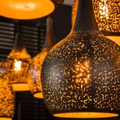 Wohnen 7-flammige Pendelleuchte aus Metall - Feixon