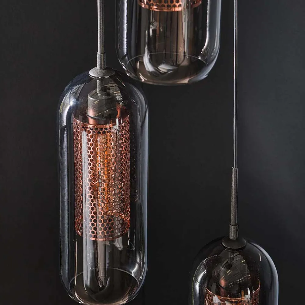 Wohnen 3-flammige Pendelleuchte modern - Bajan