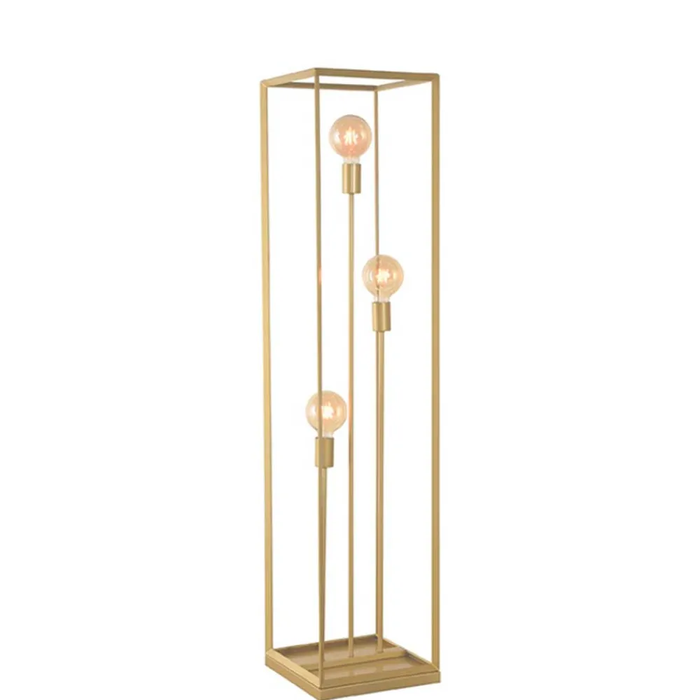 Wohnen 3-flammige Stehleuchte in Gold - Gannices