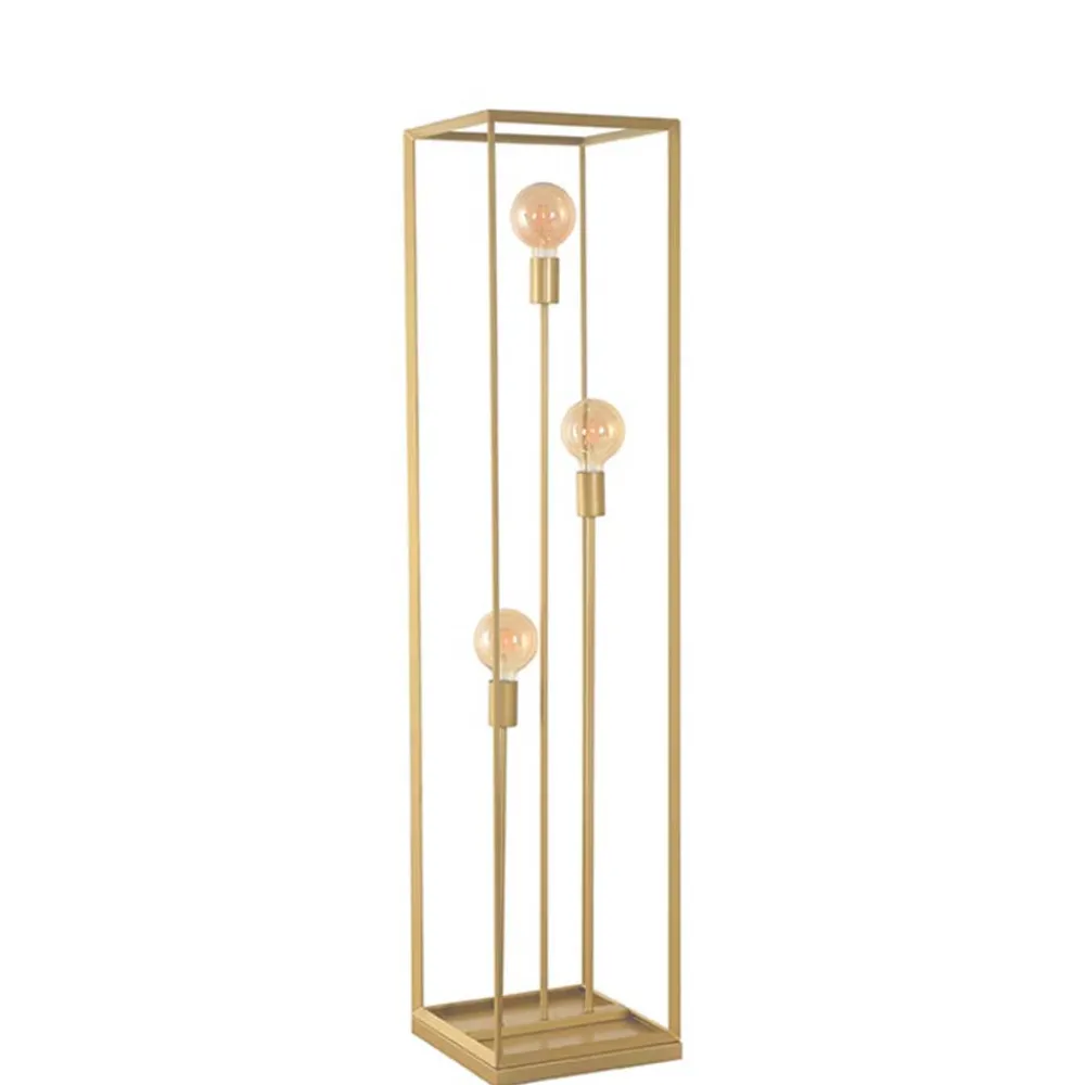 Wohnen 3-flammige Stehleuchte in Gold - Gannices