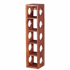 Wohnen Esszimmerschränke*Flaschenregal Hoslo aus Massivholz Sheesham