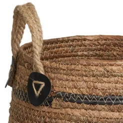 Wohnen Flechtkorb Set aus Bananenblatt - Avocado (zweiteilig)