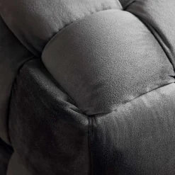 Wohnen Barhocker*Flechtoptik Sitzhocker in Platingrau - Lydosca