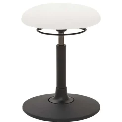 Wohnen Flexibler Bürohocker in Weiß Kunstleder - Puerto