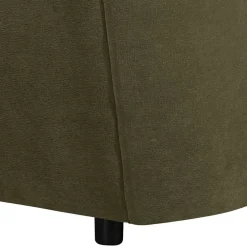 Wohnen Sofas|Sofa*Flockstoff Couch in Dunkelgrün - Ramira