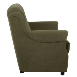 Wohnen Sofas|Sofa*Flockstoff Couch in Dunkelgrün - Ramira