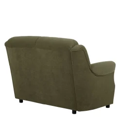 Wohnen Sofas|Sofa*Flockstoff Couch in Dunkelgrün - Ramira