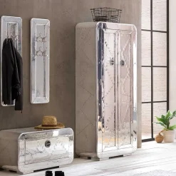 Wohnen Flugzeug Design Flurmöbel aus Alu - Pilot (vierteilig)