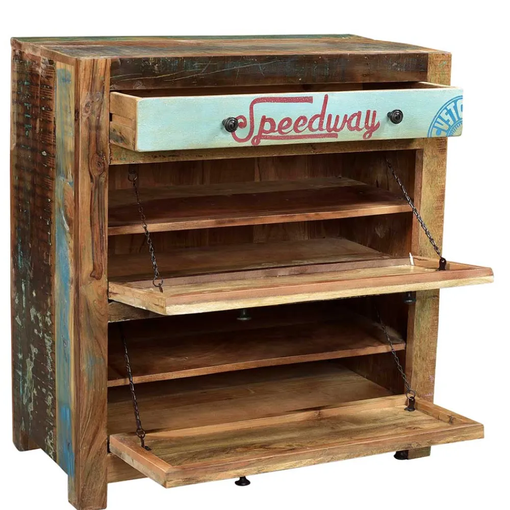 Wohnen Flur Designmöbel aus Recyclingholz - Creek (fünfteilig)