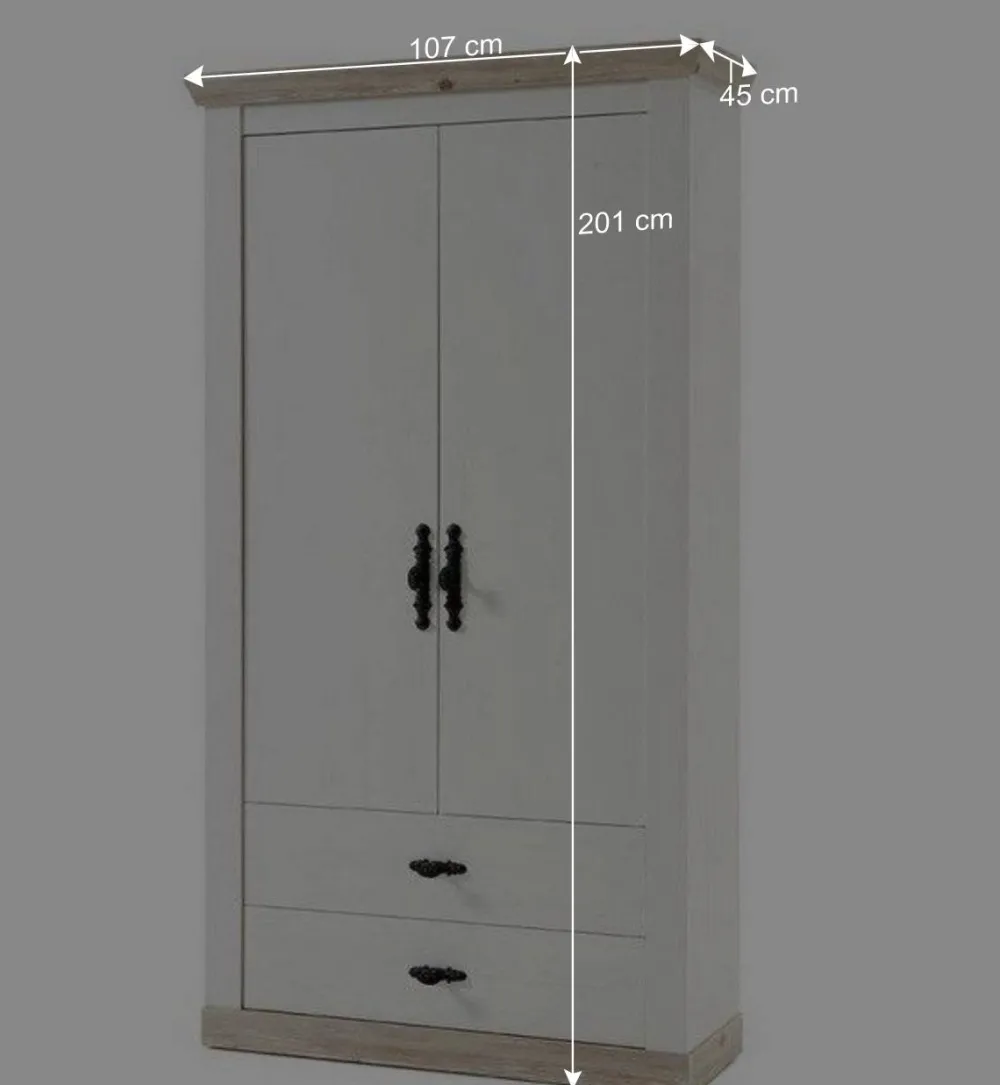 Wohnen Garderoben|Garderoben*Flur Garderobe & Bank & Schrank - Nedita (dreiteilig)