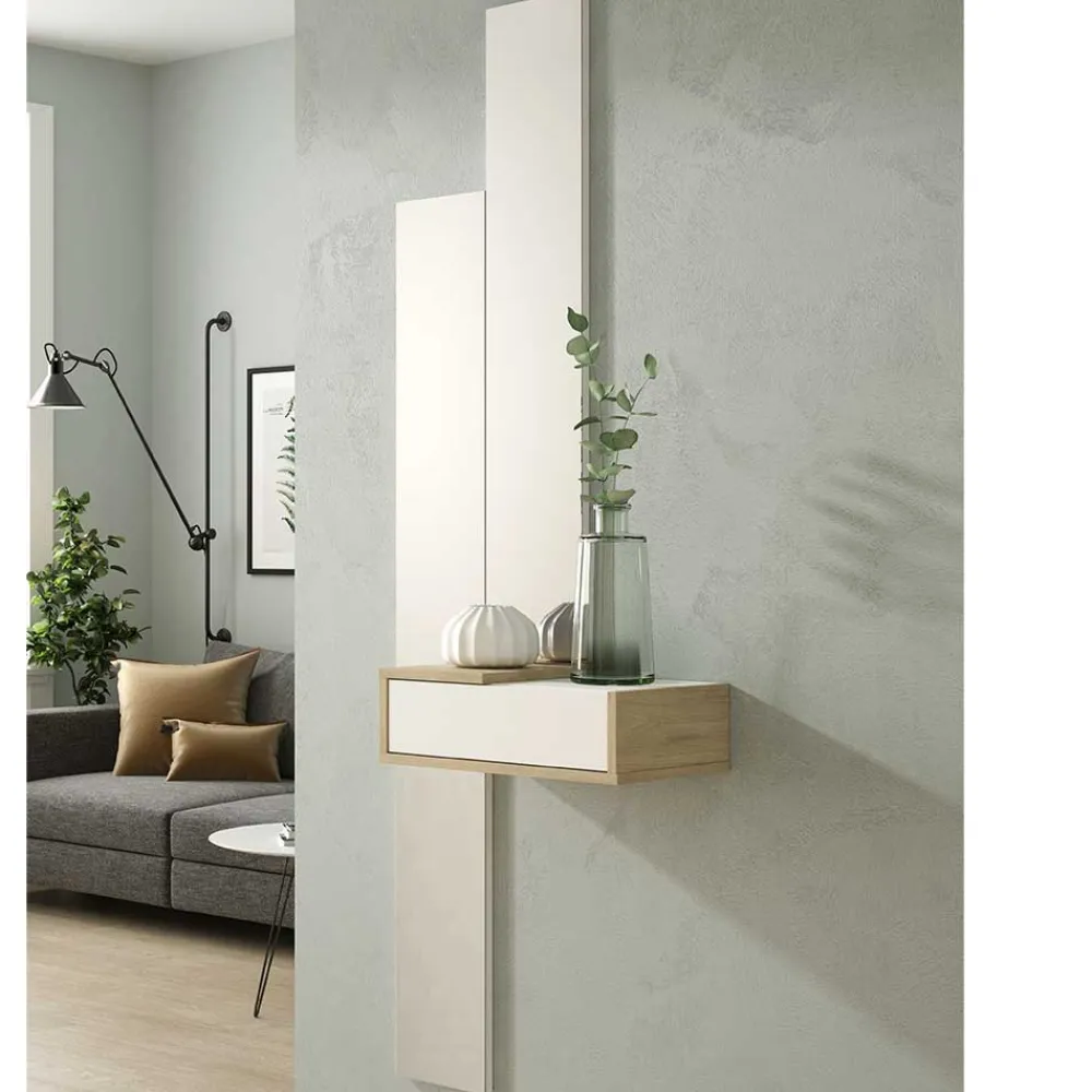 Wohnen Flur Hängekonsole & Spiegel Duo - Lotivera (dreiteilig)