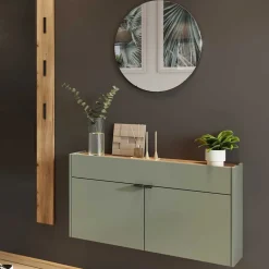 Wohnen Flur Hängeschrank & Garderobe & Spiegel - Point (dreiteilig)