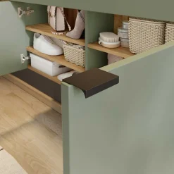 Wohnen Flur Hängeschrank & Garderobe & Spiegel - Point (dreiteilig)