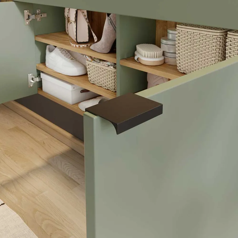 Wohnen Flur Hängeschrank & Garderobe & Spiegel - Point (dreiteilig)