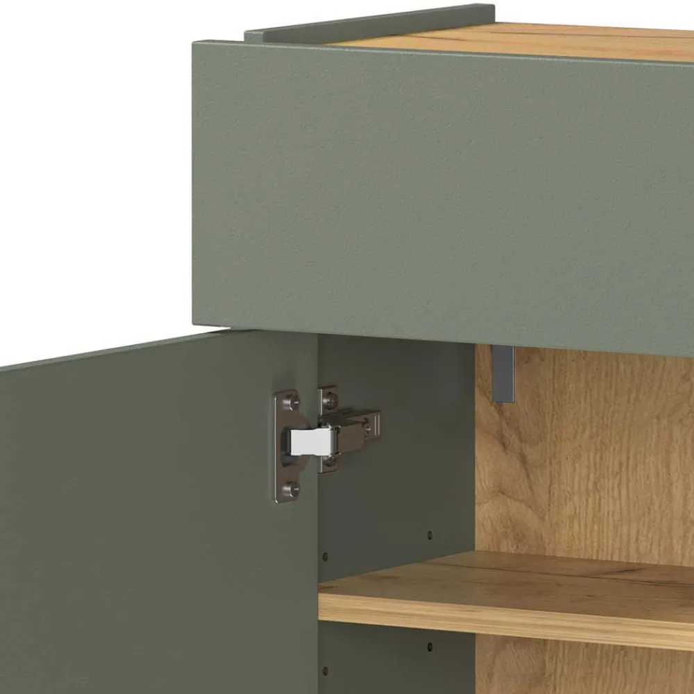 Wohnen Flur Hängeschrank & Garderobe & Spiegel - Point (dreiteilig)