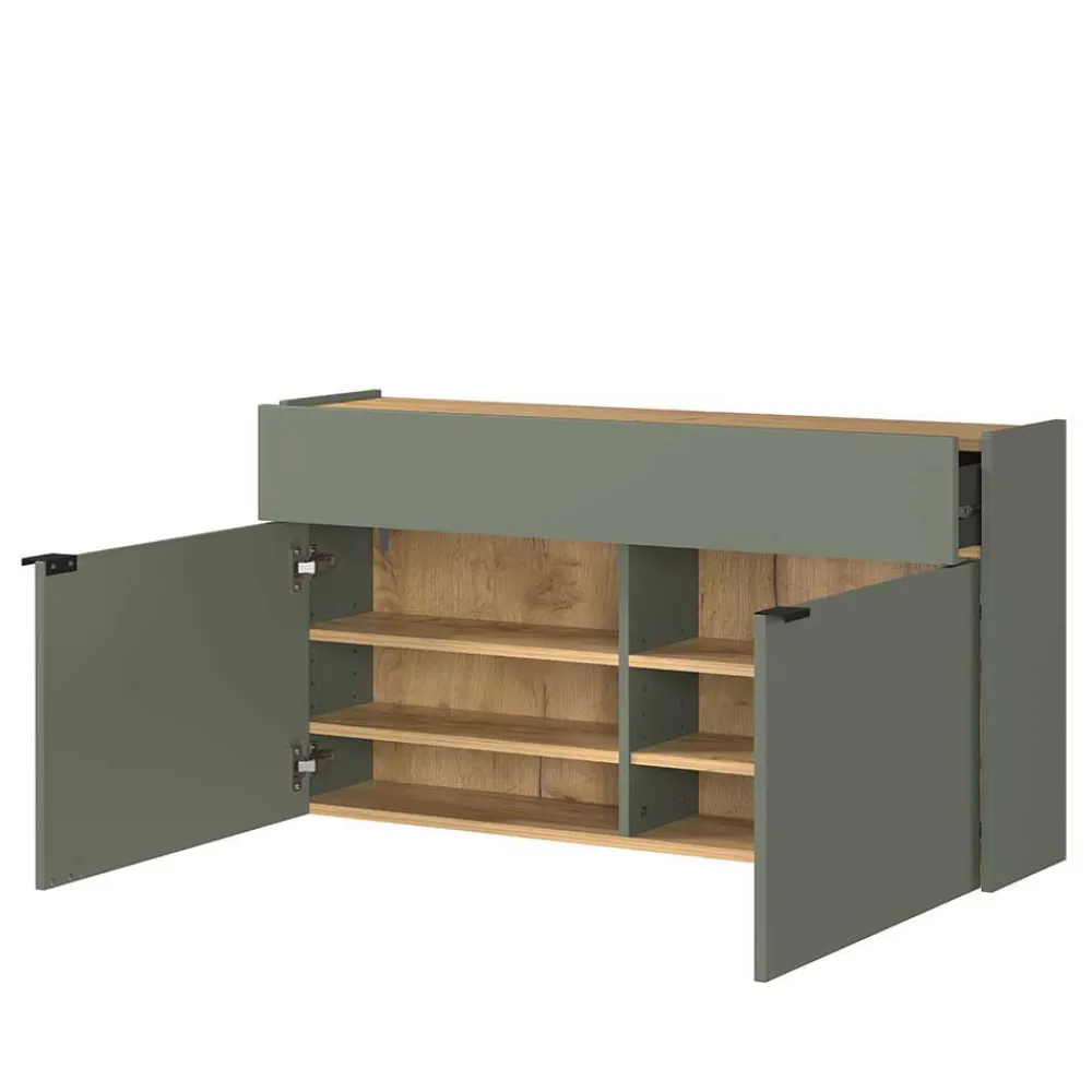 Wohnen Flur Hängeschrank & Garderobe & Spiegel - Point (dreiteilig)