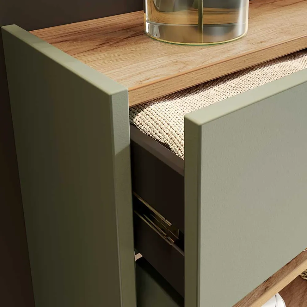 Wohnen Flur Hängeschrank & Garderobe & Spiegel - Point (dreiteilig)