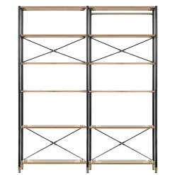 Wohnen Flur Industrialregal in Schwarz & Akazie - Special