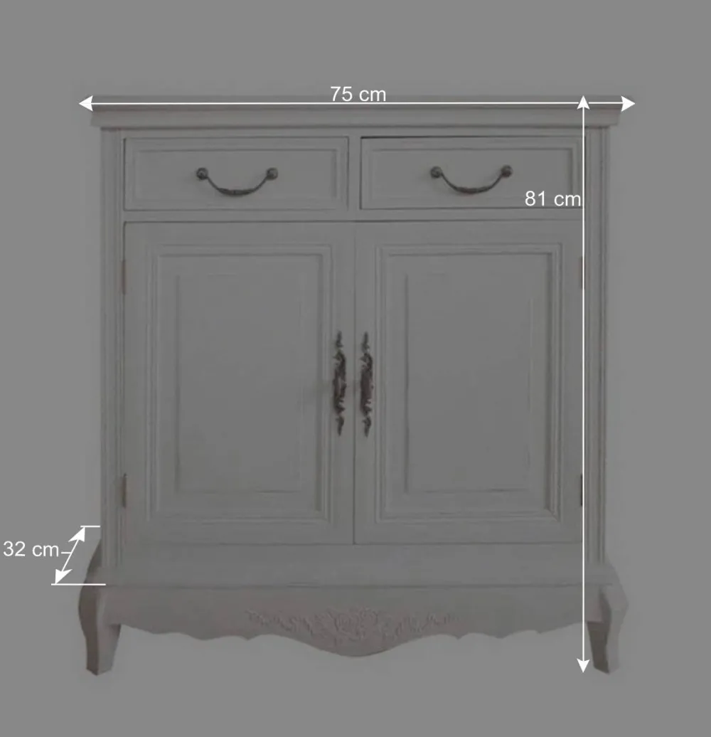 Wohnen Flur Kommode Liacora in Weiß