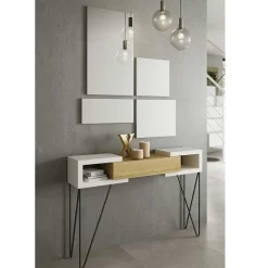 Wohnen Flur Konsolentisch & Spiegel Set - Orydan (fünfteilig)