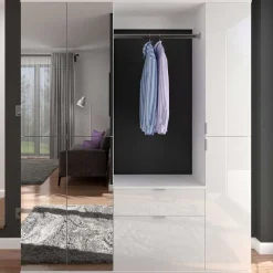 Wohnen Flur Möbelblock kompakt 152x193x34 cm - Ejulia (dreiteilig)