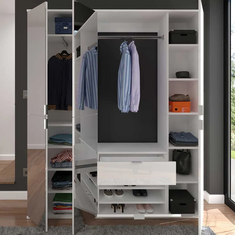 Wohnen Flur Möbelblock kompakt 152x193x34 cm - Ejulia (dreiteilig)