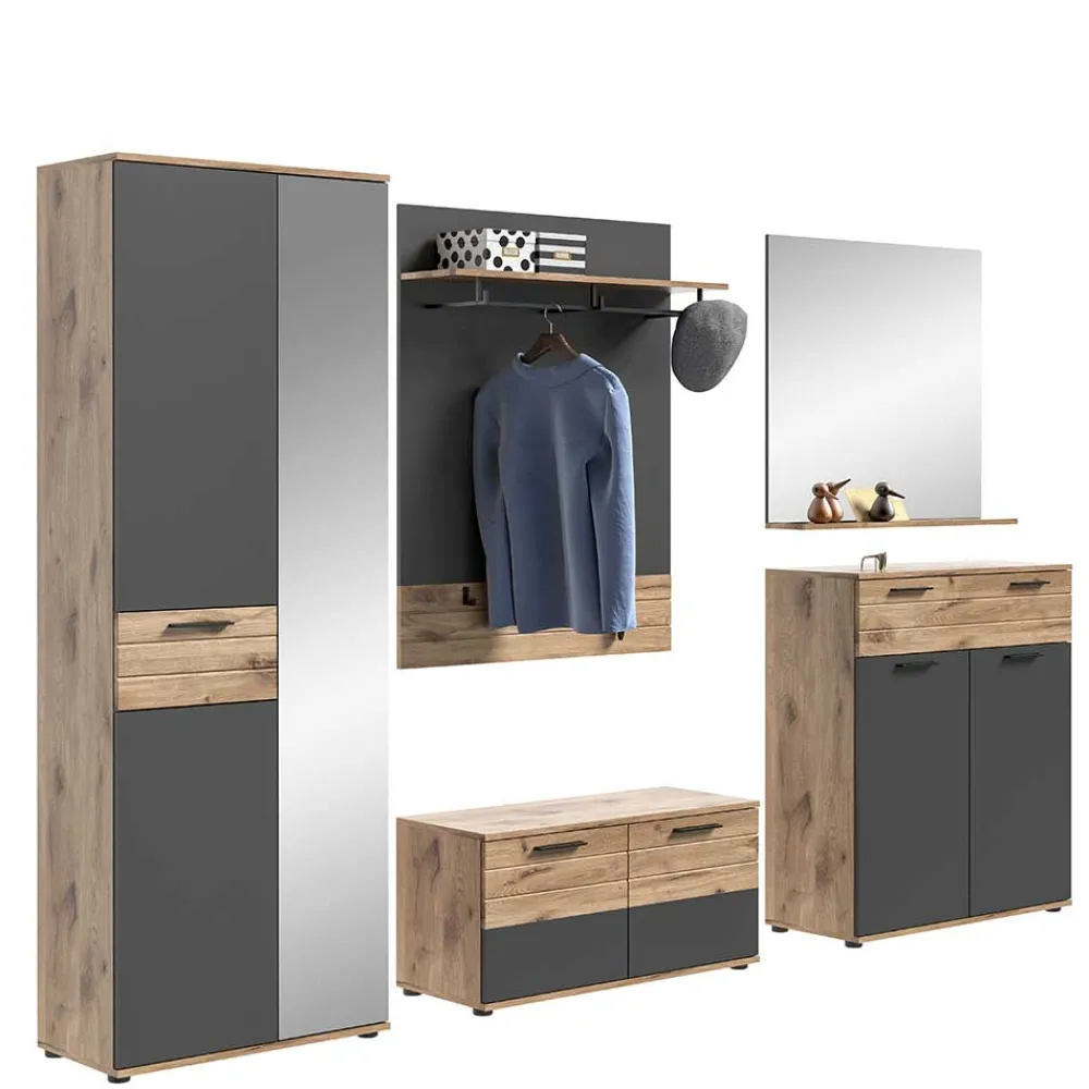 Wohnen Flur Möbelprogramm als Set - Catamaron (fünfteilig)