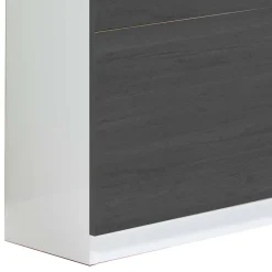 Wohnen Schuhschränke*Flur Schuhkipper in Weiß & Schwarzgrau - Vimal