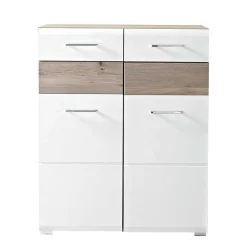 Wohnen Schuhschränke*Flur Schuhschrank Brosgo in Weiß Silbereiche