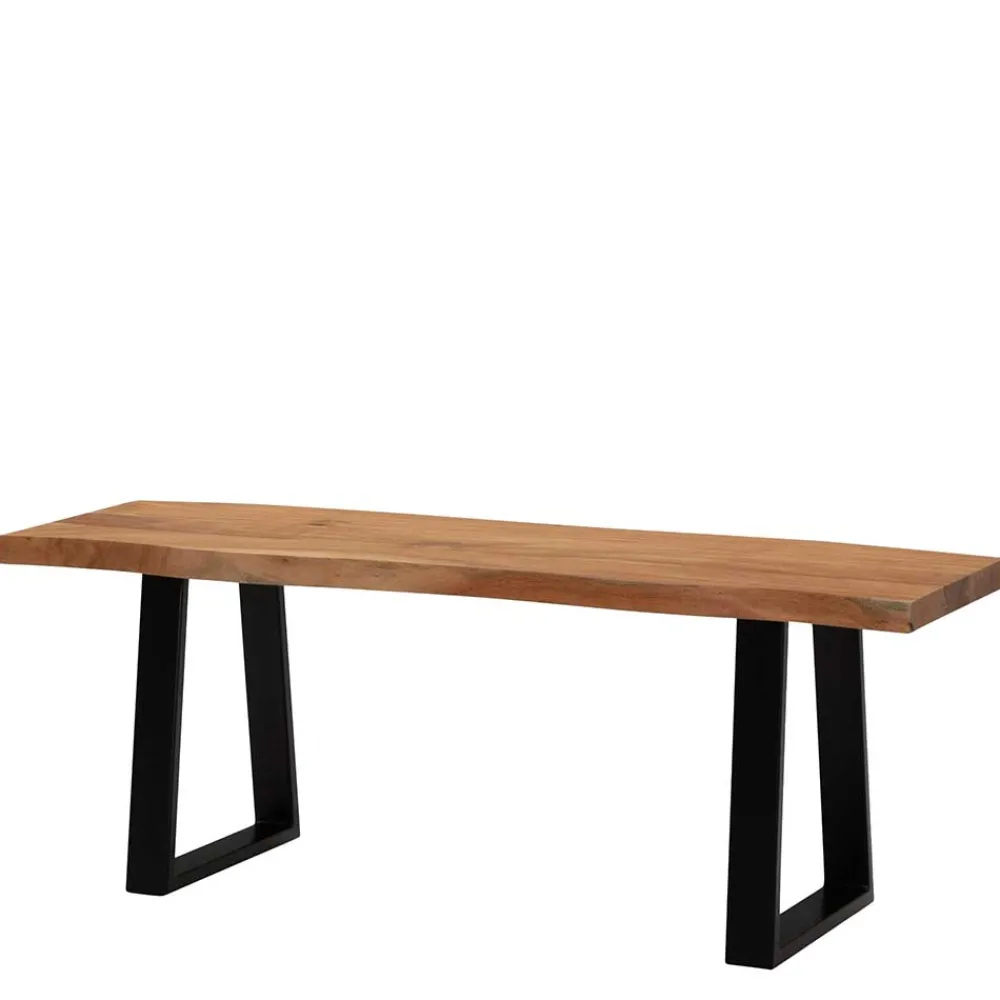 Wohnen Loft Möbel|Industrial Möbel*Flur Sitzbank mit Baumkante Akazie - Pamela