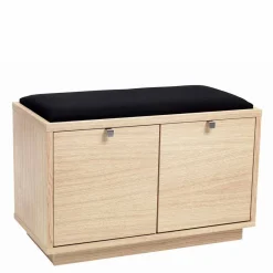 Wohnen Schuhschränke|Sitzbank*Flur Sitzbank Vaxos mit Eiche furniert und lackiert