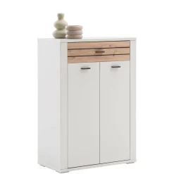 Wohnen Schuhschränke*Flur Vertiko in Lichtgrau mit Wildeiche - Ballina